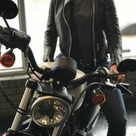 EUC Michael Kors Genuine Lambskin Leather Jacket - Picture 6 of 8